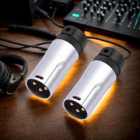 Adaptador De Soldadura De Micrófono XLR Compacto Para Hombre/Mujer 90° Derecha 3Pin Jack Socket De Audio DMX Plug Hybrido - details 6