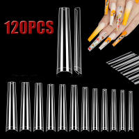 120PCS Uñas De Coffin Largas Y Curvas Extra Largas Cubiertas Mitad Uñas De Acrílico Profesional Uñas Falsas De Plástico Para Manicura Casera - details 0