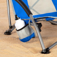 Aktive - Pack 4 sillas de playa plegables, asiento bajo, 50x51x67 cm, estructura de acero, tejido poliéster con malla transpirable, reposabrazos, bolsillo lateral y bolsa de transporte - details 2