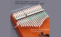 Piano De Quince Teclas Calimba Profesional Ajustable Portátil Kalimba Para Principiantes Instrumento Musical De Cinco Dedos Regalos Para Cumpleaños Y Festivales - details 7
