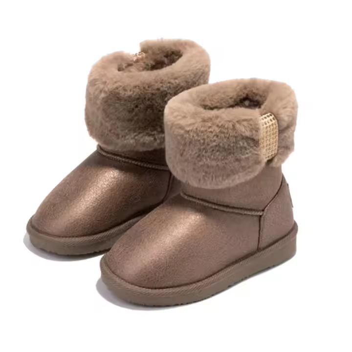B&W Botas Australianas Strass Pelo Bronce - 1