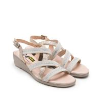 24 HORAS 26037 Sandalias altas mujer 31852 24V SANDALIA RELAX TIRAS CREMA/JAZMIN-3º - details 0