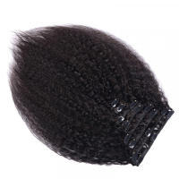 Extensiones De Cabello Humano Clip in Remy Textura Recta Pelo Brazileño 8 Piezas Pack Para Mujeres Negras Tejido Completo - details 7