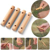 4pcs Atornillador De Cuerda Antideslizante Para Ojo De Awning Accesorios De Camping Equipamiento De Tenda Cierre De Madera De Bajo - details 0