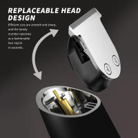 Cortadora Eléctrica y set de ASEO para Vello Público, y Nariz Beard, recargable ppor USB, Agua resistant IPX7, Cortadora Eléctrica para esculpir El Cabello with Aceite, afeitadora lavable, Pantalla digital LCD. - details 1