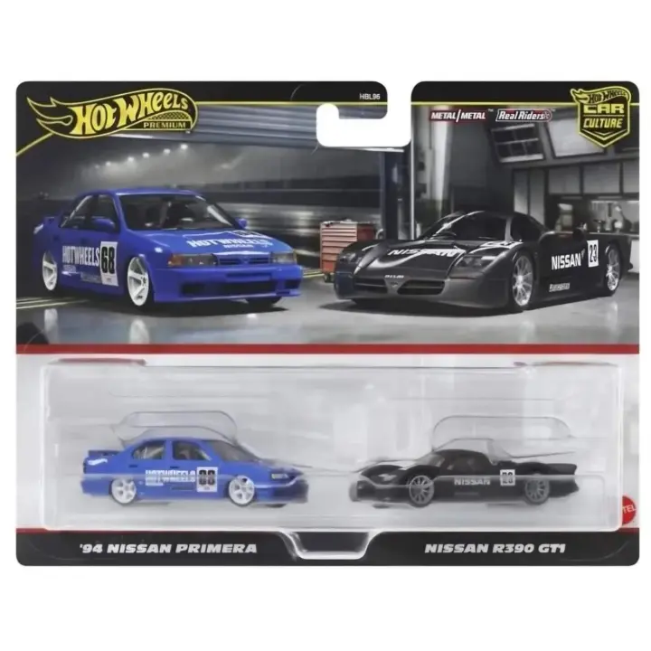 Hot Wheels Premium pack 2 Nissan R390 GT1 y 1994 Nissan Primera HRR74 - 1