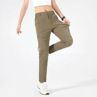 Pantalones De Senderismo Para Mujer LNGXO Estirables 4 Maneras Impermeables Verano Pantalones De Cargo Para Trekkking Escalada Camping Deportes Al Aire Libre Trousers De Montaña - details 16