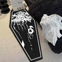 VIKAMA Alfombra De Decoración Gótica Con Calavera Para Halloween Resistente a La Suciedad Para Sala De Estar Dormitorio Techo Y Piso Tapete De Poliéster Moderno Y Simplicidad - details 6