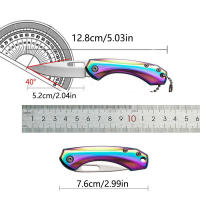 Cuchillo Plegable De Acero Inoxidable Para Exteriores Portátil Para Acampar Y BBQ Multipropósito Cuchillo Para Carne Y Frutas - details 2