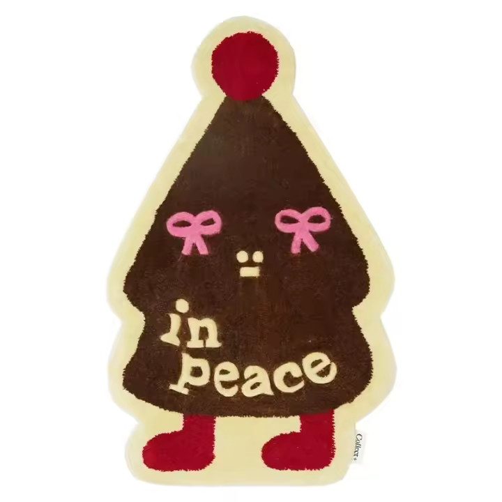 VIKAMA Alfombra De Navidad Con Diseño De Santa Claus Fácil De Limpiar Para Puerta De Casa Decoración De Hogar Alfombra De Imitación De Cashmere Antideslizante Y Resistente Al Desvanecimiento - 1