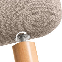 DHOME Cabecero Tapizado Liso Redondeado Tela con Patas para Pared Acústicos Cabeceros Absorbentes Cabezal Cama Colores - details 5