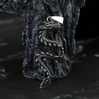 Collar De Dragón 3D Para Hombres Y Mujeres En Acero Inoxidable 316L Colgante Animal Cadena De Suéter Joyería Punk Regalo Para Novio - details 0