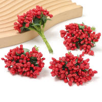 1/3/5Pcs Estambres De Flores Artificiales 8CM Para Decoración De Casamiento Fiesta Hogar Regalo De Navidad Accesorios De Ornamento - details 10