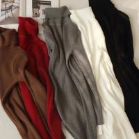 Vestido Bodycon De Térmica Para Mujer HELIAR Con Cuello Alto Y Manga Larga Tejido Grueso Para Otoño E Invierno Vestido De Oficina Con Diseño Sólido - details 30