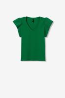 Camiseta kira verde. Camiseta de algodón con un color súper vivo y favorecedor parta esta temporada. - details 0