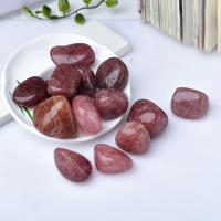 Specimen De Mineral De Cuarzo Natural 100g Piedras De Fresa Y Rosa Para Cura Reiki Decoración Para Acuario Estilo Pastoral Tema Amor - details 3