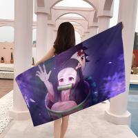 Toalla De Playa Demon Slayer Para Niños Toalla De Baño Personalizada Toalla De Piscina Regalo De Vacaciones Toalla De Picnic Toalla De Fiesta Tamaño 30x60 Cm Material Poliéster/Celulosa Absorbente Y Secado Rápido - details 9