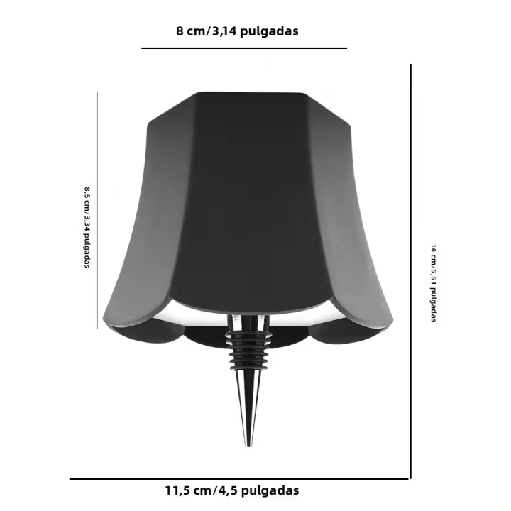 Lámpara De Mesa Inalámbrica LED Para Botella De Vino 3 Colores Regulables USB Recargable Luz De Bebida Con Toque Top - 1