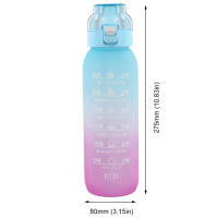 Botella De Deporte Con Fragancia 1000ml Con 1/7 Pilas De Aroma Para Bebida Botella De Agua Saborizada Para Deportes Tamaño Approx. 275mm X 80mm Peso Approx. 170g - details 7