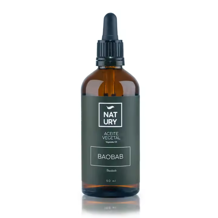 NATURY Aceite Baobab Ecológico 50ml - Vitaminas para la Piel y Reparador de Puntas Abiertas - 1