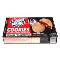 Cookies Locamentes Ricas Cacahuete con Mermeralada de Fresa | 128g | Packs 4 | 0% Azúcares | Dumon - details 0