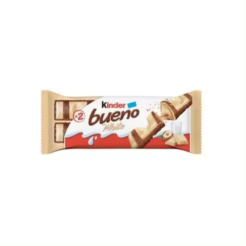 Ferrero KINDER BUENO BLANCO 15UDS de 39 GR - Barritas Individuales de Chocolate Blanco - 1
