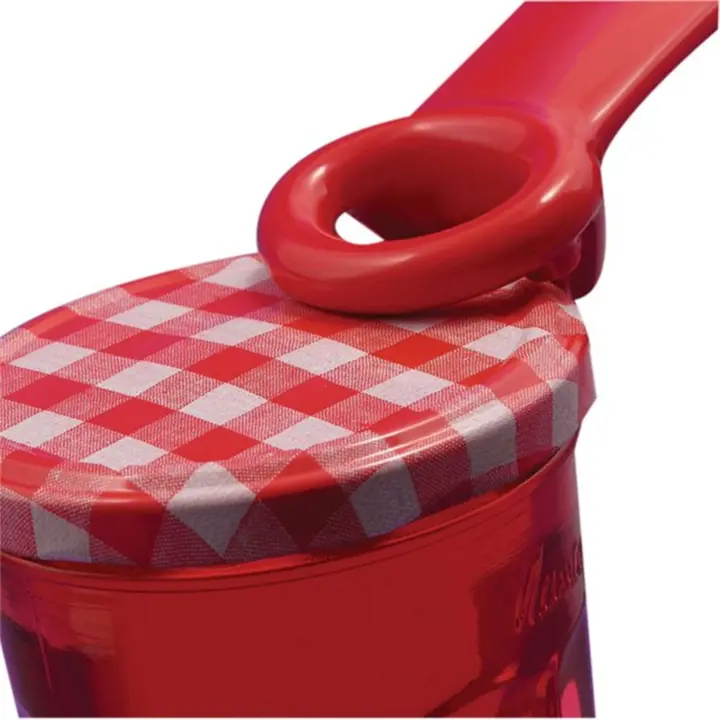 Abrepuertas Multifuncional Fácil De Usar Para Botellas Y Latazos Ajustable Y Amigable Para El Síndrome Del Carpo Tunnel Rojo 5.62-Inches - 1