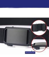 Cinturón Táctico De Nylon Transpirable Para Hombres Con Hebilla Automática Cinturón De Lona Coreana Versátil Para Estudiantes Y Outdoor - details 7