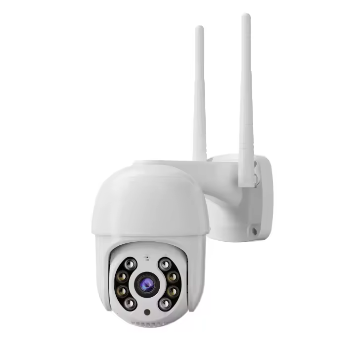 Cámara Vigilancia Domo 3MP, Visión Nocturna Color, H.265, Audio 2 Vías, Detección, 128GB, Wi-Fi, IP66 - Jortan Tech - 1