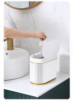 Bandeja De Papelería Inteligente 4L Con Sensor Para Escritorio Pequeña Y Luminosa Ecológica ABS Forma Rectangular - details 10