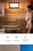 Lámpara De Pared Exterior LED Impermeable Con Sensor De Movimiento Iluminación Exterior Para Porche Balcon Y Jardín - details 0