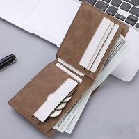 Cartera De Cuero PU Para Hombres Corta Con Portatarjetas Ligera Y Compacta Para Viajes Monedero Móvil Para Jóvenes - details 6