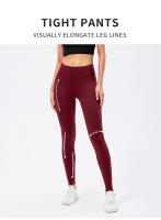 Leggings De Yoga Para Mujer Calor Invierno Elásticos Talla Completa Deporte Gimnasio Running Leggings De Poliéster Y Spandex - details 4