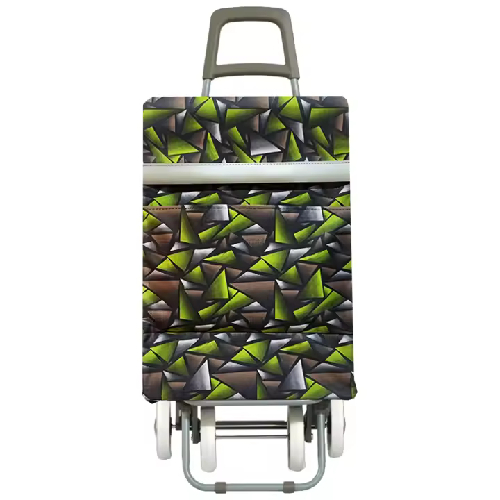 Happy casa Carrito de Compra Plegable Ligero 90x30x39cm , Resistente, Plegable, con 4 Ruedas Resistentes, para la Compra de Alimentos, Capacidad de Carga 40 Litros - 1