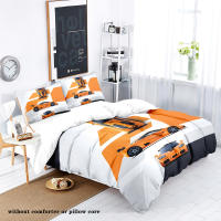 Juego De Cama Deportiva 3 Piezas Con Estampado De Carreras Incluye Funda De Edredón Y 2 Almohadillas No Rellenas Skin-friendly Transpirable Antipelusa - details 8
