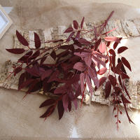 Ramo Artificial De Hojas Para Boda Decoración De Hogar Copo De Nieve Falso Sauce Fondo De Fiesta Material Plástico Estilo Árbol - details 1