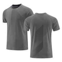 Camiseta De Correr Para Hombre Quick Dry Fitness Deporte Top Camiseta De Entrenamiento En El Gimnasio Transpirable Casual Sportswear Polyester - details 16