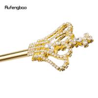 Varita Mágica De Corona Dorada Y Blanco Para Niñas Disfraz De Princesa Varita De Ángel Para Fiestas Cumpleaños Bodas 48.5cm - details 6