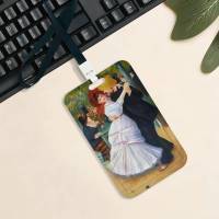 Portatarjetas Art Pierre-Auguste Renoir Para Estudiantes Y Trabajo Con Correa Negra Material PVC Tamaño Clásico - details 2