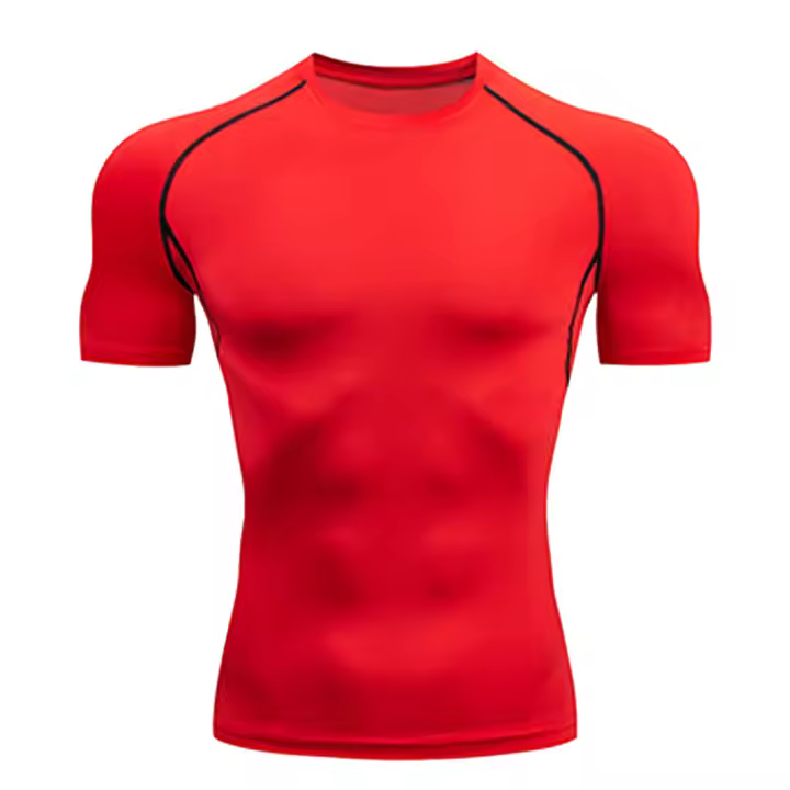 Camiseta De Running Para Hombre Camiseta Deportiva De Compresión Fitness Secado Rápido T-Shirt De Entrenamiento En El Gimnasio Camiseta De Jersey Para Hombre - 1