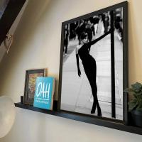 Póster De Fotografía Vintage En Blanco Y Negro Moderno Autoadhesivo Impermeable Para Decoración De Pared 1pc Accesorios De Hogar - details 3