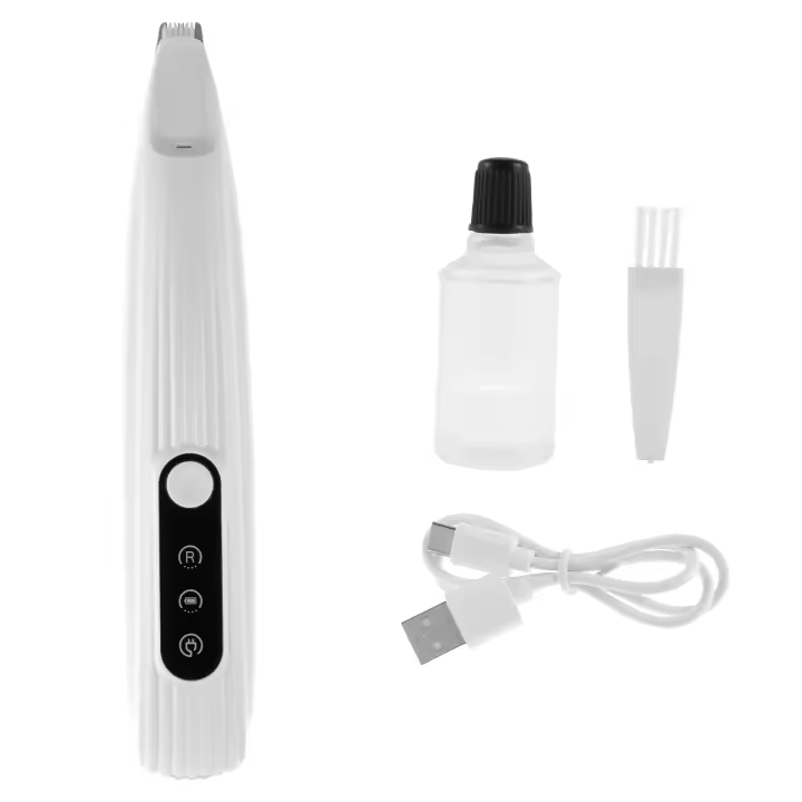 Afeitadora Para Perros Recargable 500mAh Impermeable Con Pantalla LED Cuchilla Amplia De 18mm Peluquería De Mascotas - 1