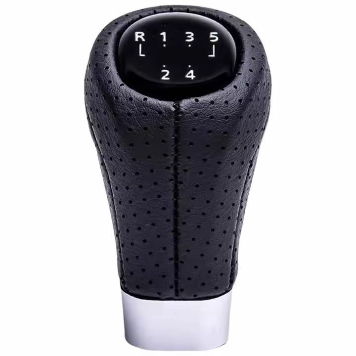 AUTOZOCO - Pomo de 5 cambios marcha coche compatible con BMW - Palanca de cambios - Lista de compatibilidad - apto varilla 14mm - negro - 5 cambios - 1