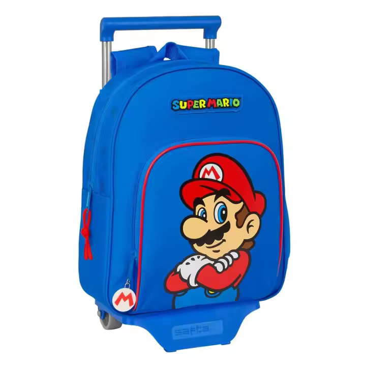 Safta Mochila Con Ruedas De Carro Super Mario Juega - 1