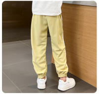 Pantalones Deportivos Para Niños Y Niñas De Verano En Color Sólido Con Cintura Elástica Estilo Casual Ajustados Y Largos Hasta El Tobillo - details 16
