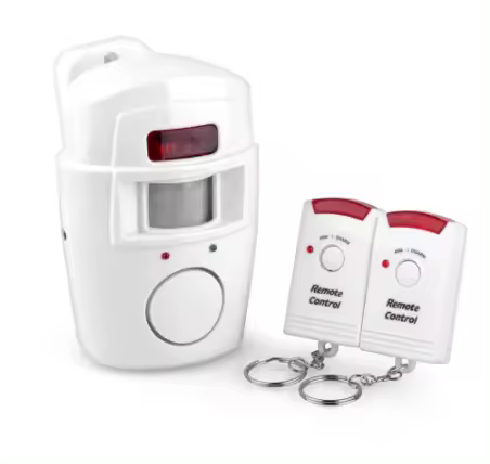 Sistema De Alarma De Seguridad Doméstica Con Sensor Infrarrojo PIR Detector De Movimiento Humano Sirena 105DB Y 2 Mandos Remotos - 1