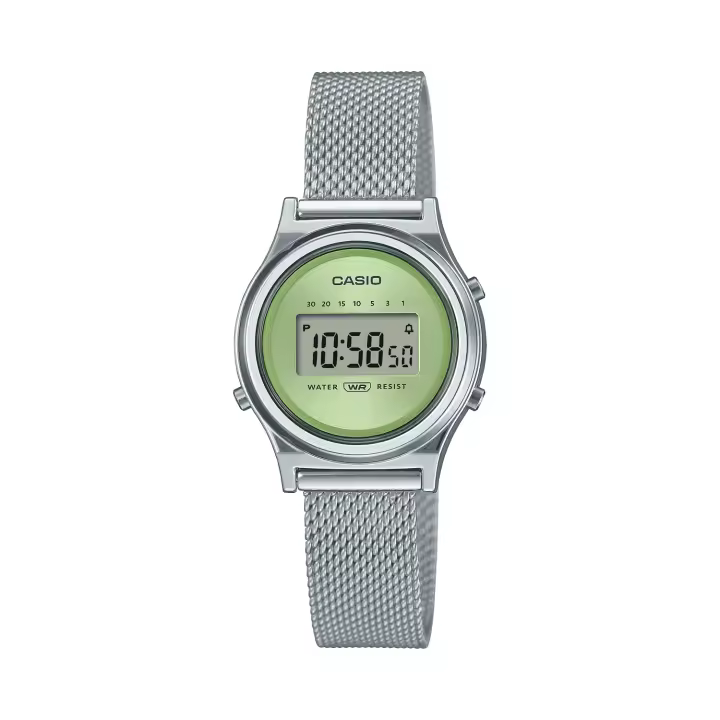 Reloj Casio mujer mini Collection LA700WEM-3A correa de acero inoxidable 30.8 × 26.3 × 7.9 mm - 1