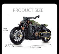 Bloques De Construcción Técnicos Clásicos Para Motocicleta Juguete De Montaje De Motocicleta Duke Harleys Locomotora Carril Racer Para Niños Regalo - details 6