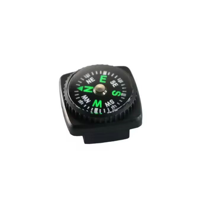 Mini Compás De Pulsera Portátil 10pcs Desmontable Para Camping Y Senderismo Herramienta De Sobrevivencia Y Navegación De Viaje Resistente Al Agua Tamaño 2cm - 1