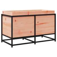 vidaXL Jardinera de madera de pino impregnada 80x40x50 cm Color Pino macizo,  Pino blanco,  Cera de pino marrón y mas - details 2